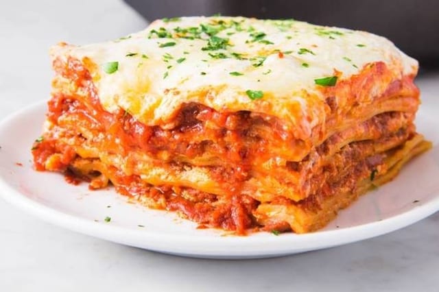 Homemade Meat Lasagna Catering.
